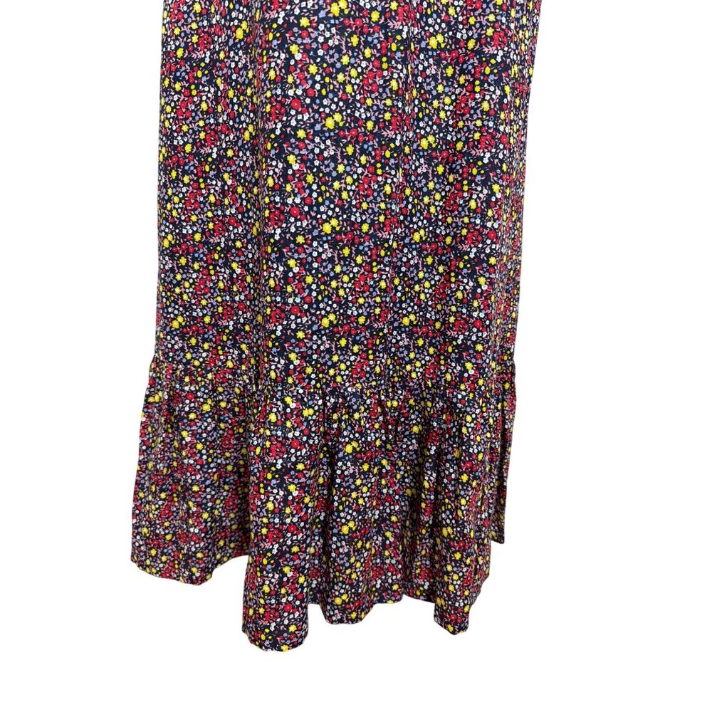 NWOT J.Crew Factory Womens Floral Maxi Dress Size 14 Linen Blend Cottagecore - Picture 11 of 16